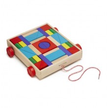 Набор деревянных блоков на тележке Melissa & Doug Набор деревянных блоков на тележке Melissa & Doug