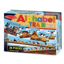 Мегапазл напольный Поезд алфавит 28 элементов Melissa & Doug MD424