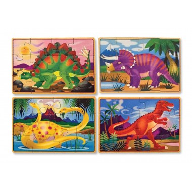 Динозавры Набор из 4 пазлов Melissa & Doug