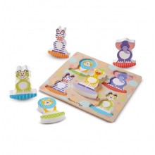 Формовой пазл-качалка Сафари Melissa&Doug