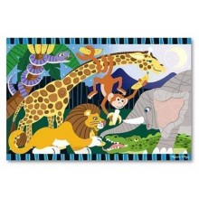 Пазл напольный Сафари 24 элемента Melissa & Doug