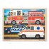 Пазл начального уровня Спецмашины 24 элемента Melissa & Doug