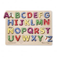Звуковой пазл Spanish Alphabet Испанский алфавит 27 элементов Melissa & Doug MD723