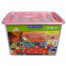 3D магнитный конструктор 198 деталей Магникон