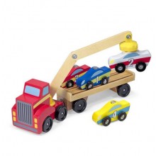 Магнитный деревянный автопогрузчик Melissa & Doug