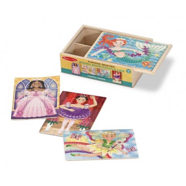 Набор из 4 пазлов Сказочные друзья Melissa & Doug
