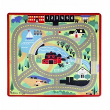 Игровой коврик с машинками Городская дорога Melissa & Doug
