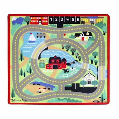 Игровой коврик с машинками Городская дорога Melissa & Doug