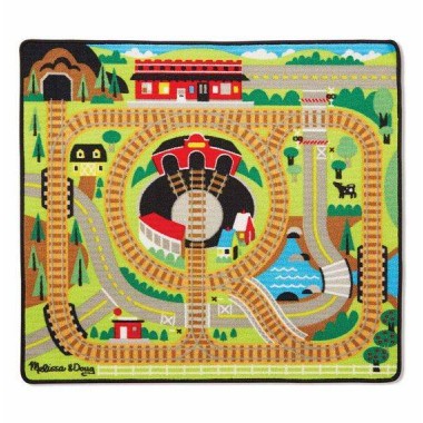 Игровой коврик с паровозиками Железная дорога Melissa & Doug