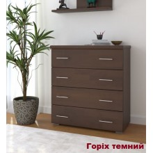 Комод 4Ш из натурального дерева бук Эксклюзив Орех темный Арбор Древ