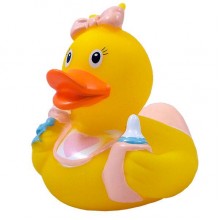 Утка Пупс девочка резиновая FunnyDucks L1848