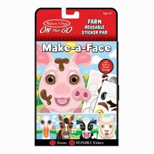 Блокнот с многоразовыми наклейками Ферма Melissa & Doug