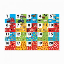 Напольный пазл Числа/Ферма 24 элемента Melissa & Doug