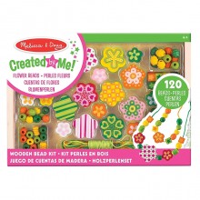 Большой набор деревянных бусин Цветочный сад Melissa & Doug 120 штук MD14178