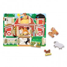 Игровой набор Деревянная доска с окошками Ферма Melissa & Doug MD14592