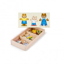 Деревянный пазл Одень семью медведей Melissa & Doug 45 элементов MD3770