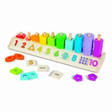 Деревянный сортер для детей Цвет, форма, счет Melissa & Doug MD9275