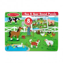 Звуковой пазл Ферма старого Макдональдса Melissa & Doug 8 элементов MD738