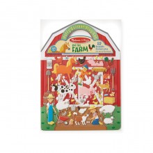 Набор объемных многоразовых наклеек Ферма Melissa & Doug 52 наклейки MD19408