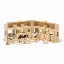 Игровой набор Деревянная конюшня с лошадками Melissa & Doug MD3704
