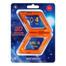 Дополнительный набор Магнитный конструктор Ромб 4 шт. Магникон