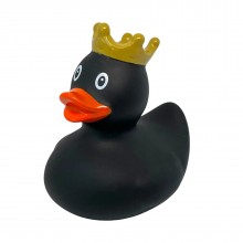 Коллекционная игрушка Утка резиновая Черная в короне FunnyDucks Melissa & Doug черный (1928)