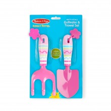 Металлический набор лопатка и грабли Pretty Petals Cultivator & Trowel Set Цветочки Melissa & Doug MD6282