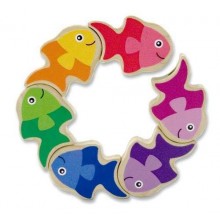 Деревянная головоломка для самых маленьких Рыбки Friendly Fish Grasping Toy Melissa & Doug Деревянная головоломка для самых маленьких Рыбки Friendly Fish Grasping Toy Melissa & Doug