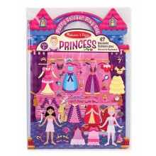 Объемные многоразовые наклейки Принцессы Puffy Sticker Play Set Princess Melissa & Doug