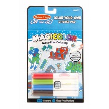 Магические наклейки-раскраски Color-Your-Own Sticker Book Blue цвет голубой Melissa & Doug