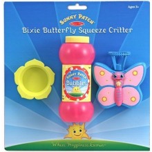 Мыльные пузыри Bixie Butterfly Squeeze Critter Бабочка Бикси Melissa & Doug MD6137 в блистере
