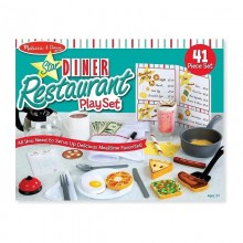 Игровой набор Ресторан Melissa & Doug разноцветный (41 предмет/пластик/дерево/ткань) (MD15188)