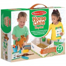 Игровой набор "Конюшня" Melissa & Doug разноцветный (23 предмета/пластик/текстиль) (MD18537)