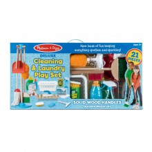 Игровой мега-набор для уборки и стирки Melissa & Doug разноцветный (21 предмет/пластик/дерево/ткань) (MD93620)