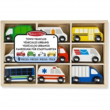 Набор деревянных автомобилей Melissa & Doug разноцветный (9 предметов/дерево) (MD13170)