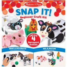 Набор для творчества Snap It! Beginner Craft Kit - Barnyard Animals Сельскохозяйственные животные Melissa & Doug MD30196