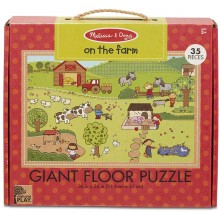 Гигантская головоломка-пазл Natural Play Floor Puzzle: On the Farm (35 Pieces) На ферме 35 элементов Melissa & Doug MD31375