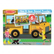 Звуковой пазл Школьный автобус Melissa & Doug 8 элементов MD739