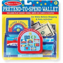 Игрушечный кошелек Melissa & Doug разноцветный (40 предметов/текстиль/бумага/пластик) (MD2388)