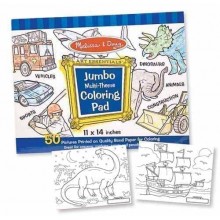 Альбом раскрасок для мальчиков Jumbo Coloring Pad Blue Melissa & Doug