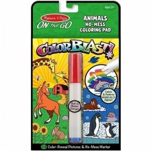 Волшебная раскраска с маркером Животные OTG Colorblast Animals Melissa & Doug