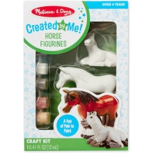 Набор для творчества "Фигурки лошадей" Melissa & Doug разноцветный (9 предметов/твердая смола/краски/кисточка) (MD8867)