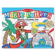 Магический набор альбом-раскраска Голубой Magic-Patterns Coloring Pad Blue Melissa & Doug
